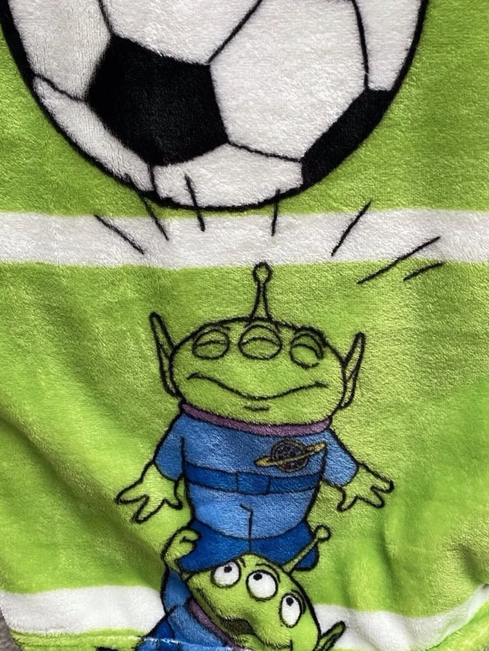 Disney Pixar Toy Story Throw Blanket The Claw Aliens & Soccer‎ Balls 50”X70” NEW